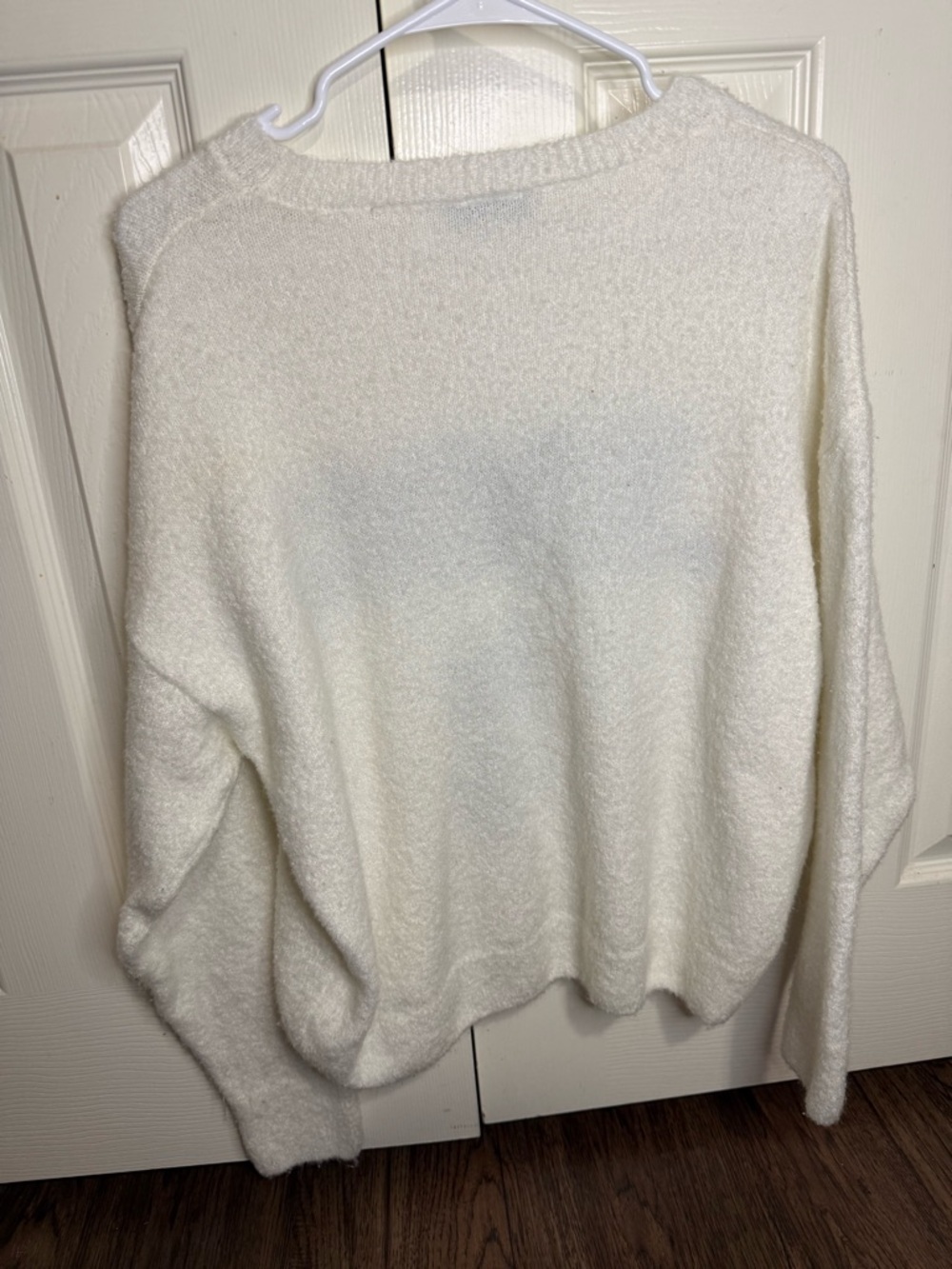Christian Dior J'Adior 8 Sweater XS White Boucle Knit Logo Crewneck - Picture 4 of 5